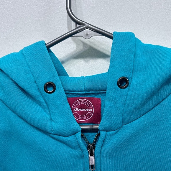 Nordica Women’s Fit For the‎ Long Run Turquoise Logo Hoodie Sweater Size XL - Picture 8 of 16